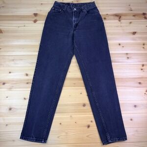 Levis Jeans Womens 6 Black Wash Relaxed Fit Tapered Leg High Rise Denim Jeans